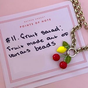 Handmade fruit necklace